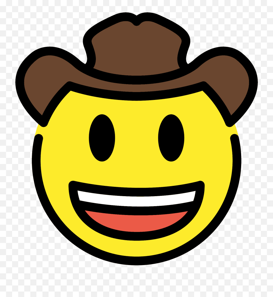 Cowboy Hat Face Emoji - Emoji Vaquero,Sad Cowboy Emoji Png