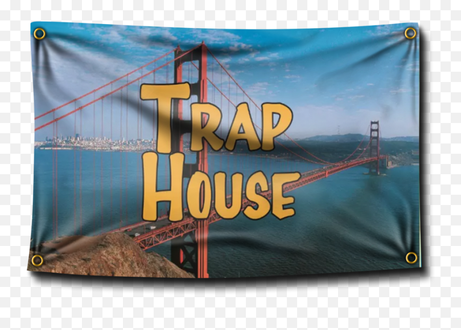 Trap House Flag - Golden Gate Bridge Emoji,Trap House Png