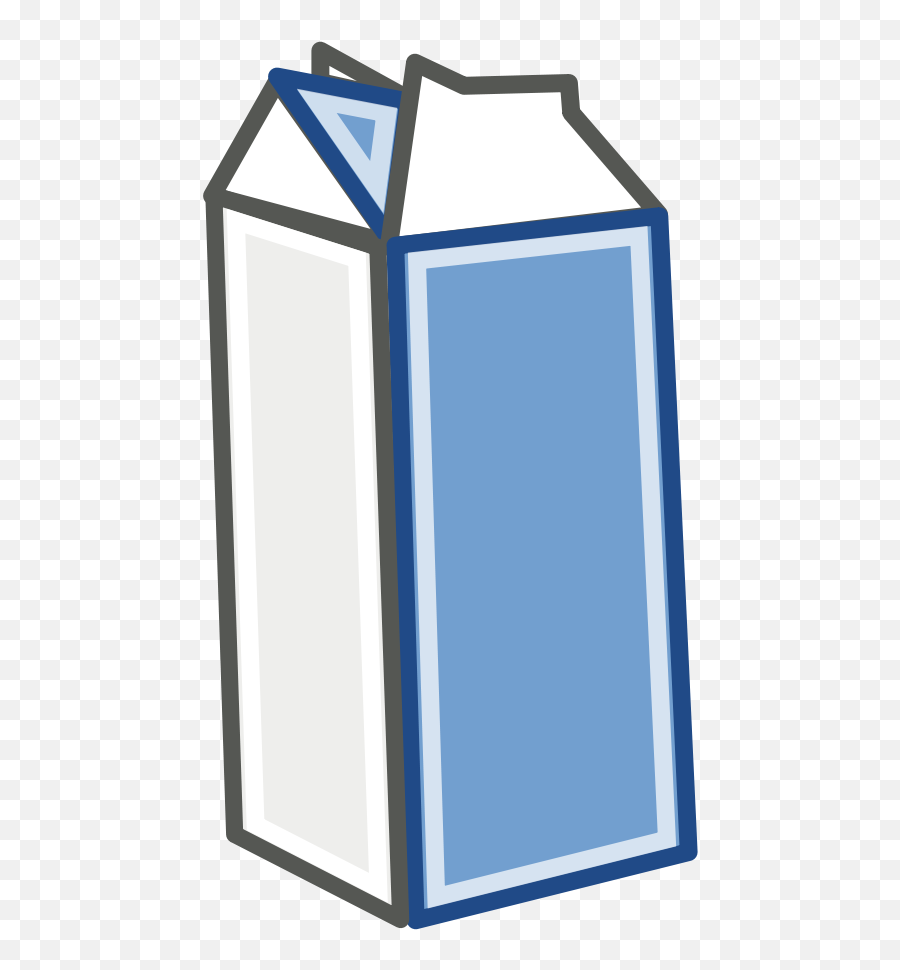 Milk Clipart - Open Milk Carton Clipart Emoji,Milk Clipart