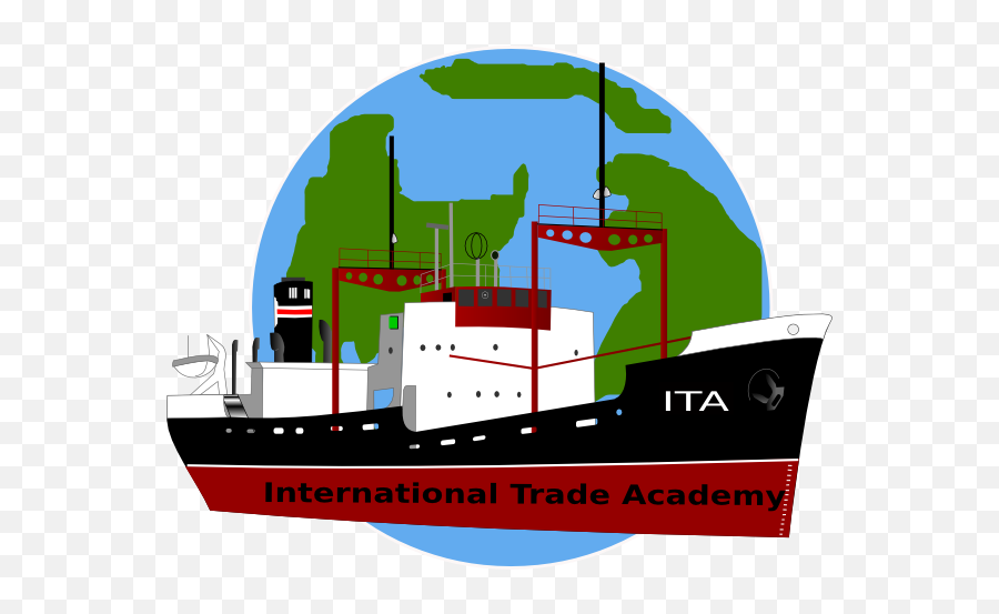 International Trade Boat And Earth Clip - Barko Clipart Emoji,Trade Clipart