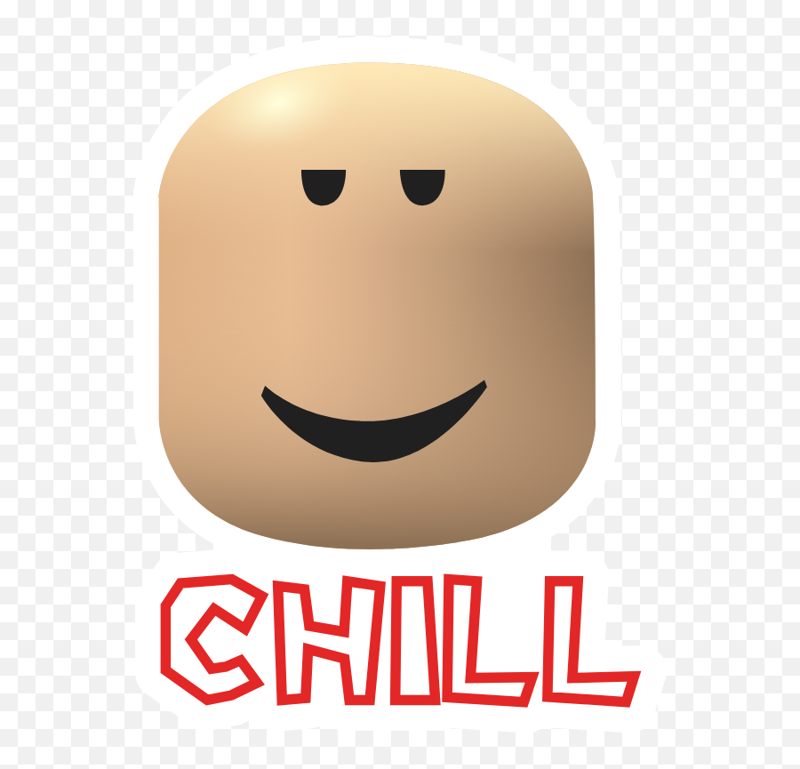 Roblox Chill Face Sticker - Chill Face Emoji,Roblox Face Transparent