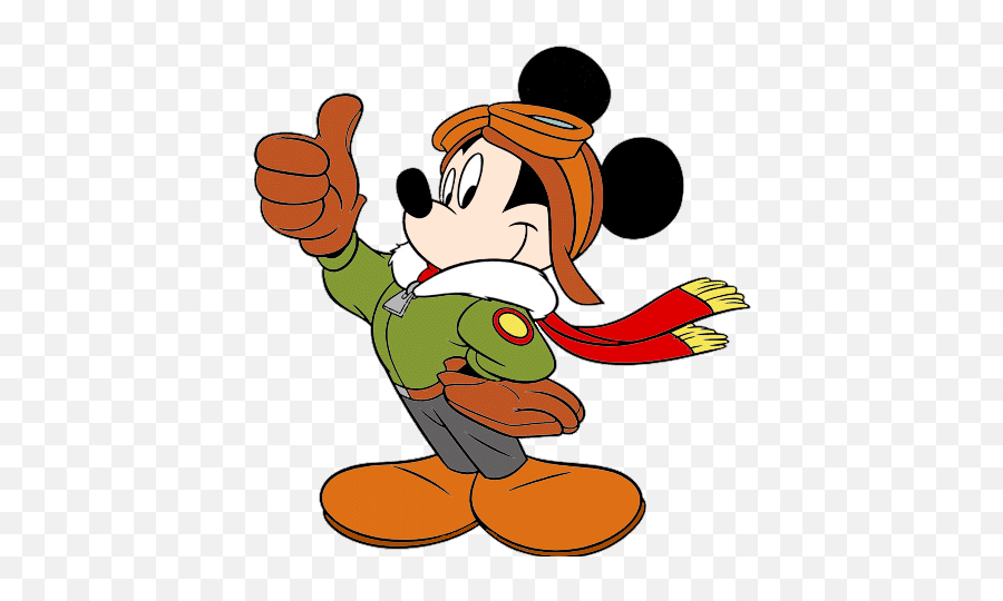 Mickey Mouse Clip Art 8 - Cartoon Mickey Mouse Pilot Emoji,Pilot Clipart