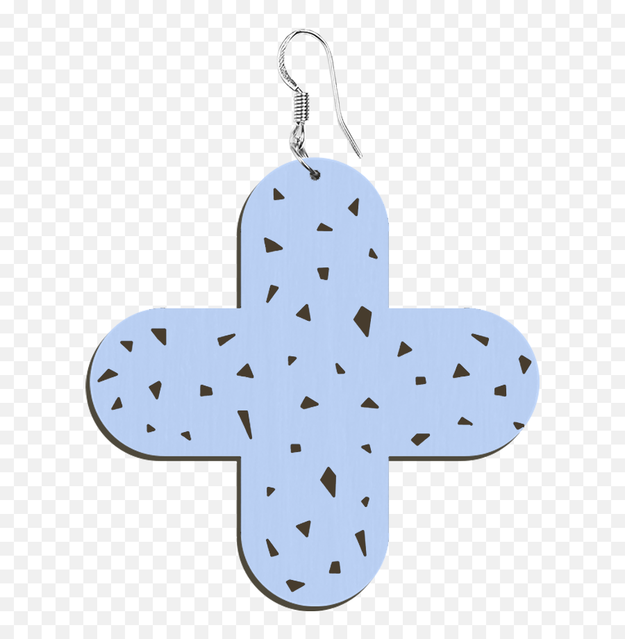 Cross Wooden Earring - Kirjuco Dot Emoji,Wooden Cross Png