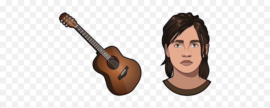 The Last Of Us Part Ii Ellie Cursor U2013 Custom Cursor - Cursor The Last Of Us Emoji,Acoustic Guitar Png