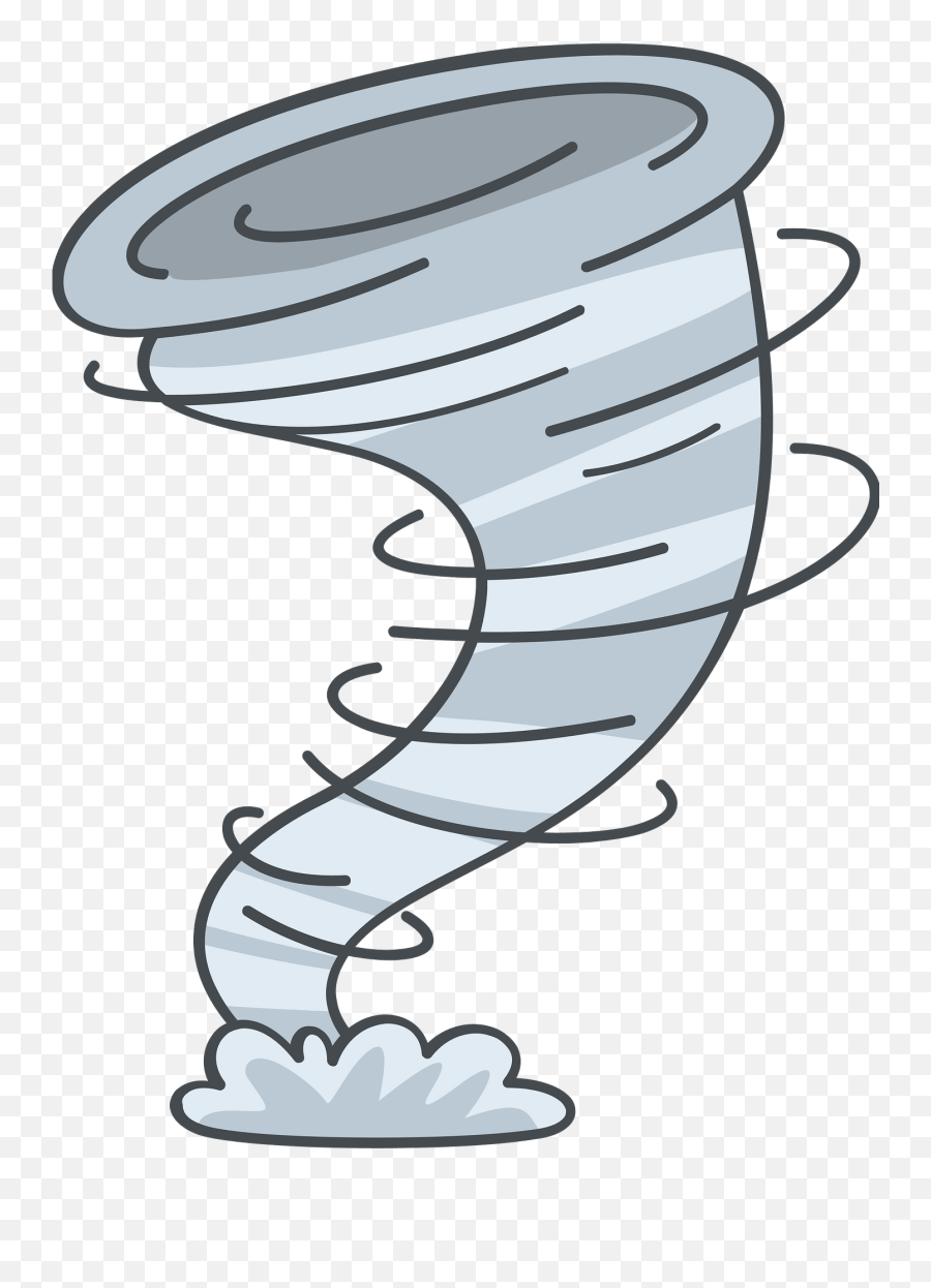 Tornado Clipart - Curved Emoji,Tornado Clipart