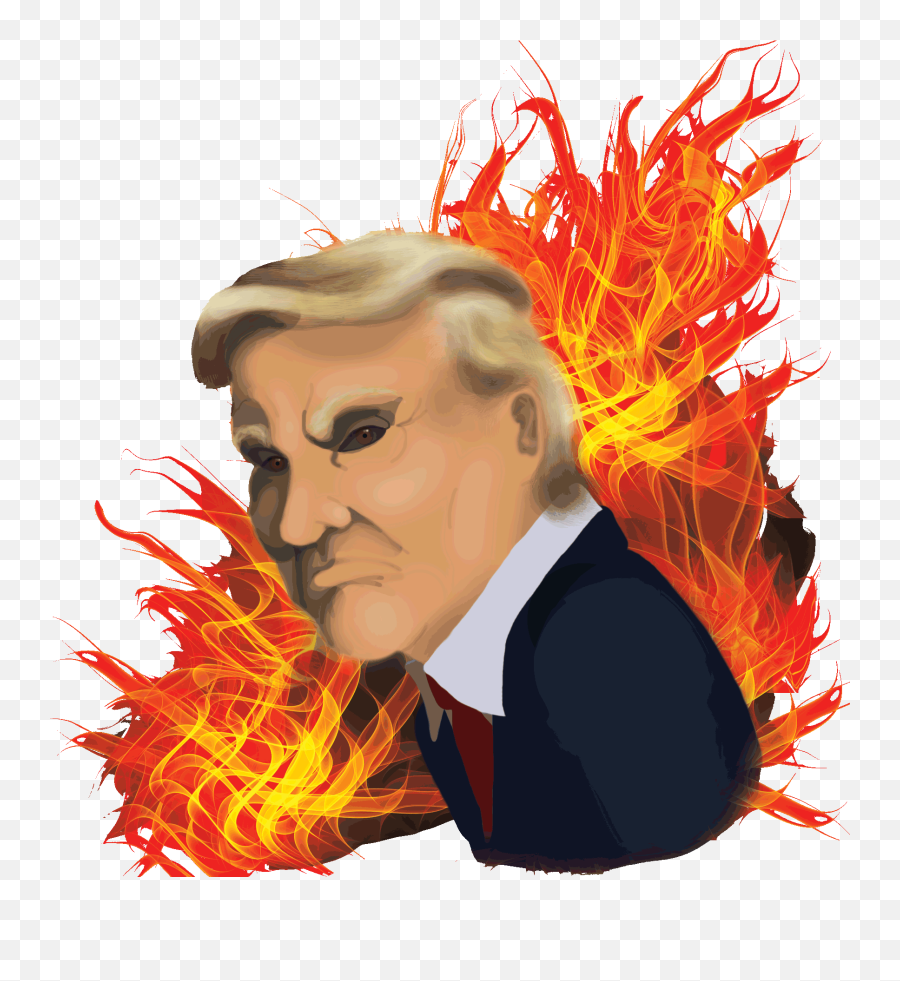 I Think That Trump Is A Bad Person But I Also Think - Fictional Character Emoji,Trump Hair Clipart