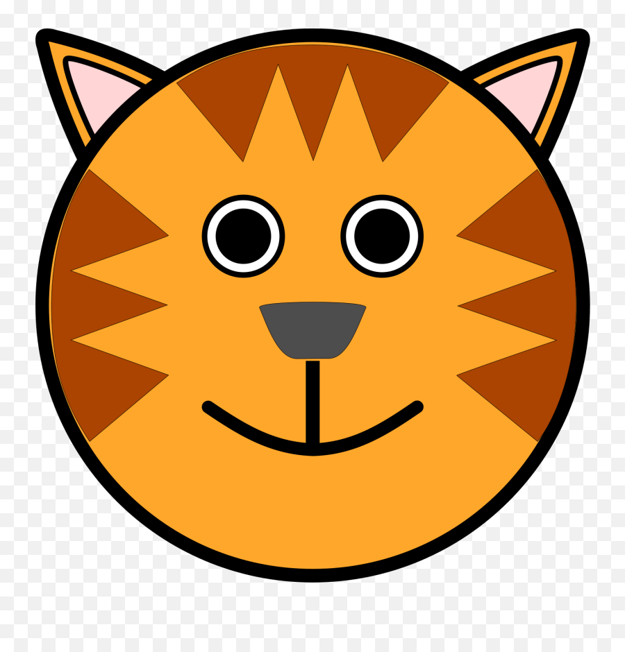Draw Easy Tiger Face Clipart - Full Size Clipart 5493787 Cute Easy Tiger Face Drawing Emoji,Face Clipart
