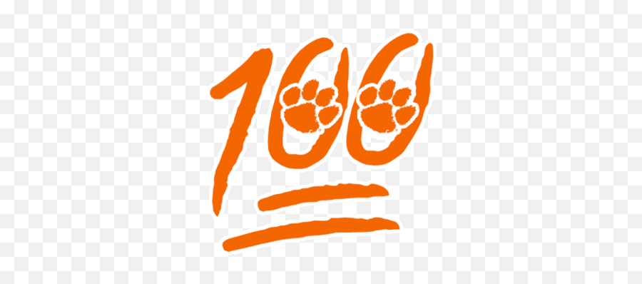 Clemson Tigers Football Sticker - Clemson Tigers Football Emoji,Clemson Tiger Logo