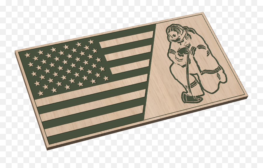 Split Flag With Kneeling Firefighter U2014 Patriot Nation Designs Emoji,Firefighter Png