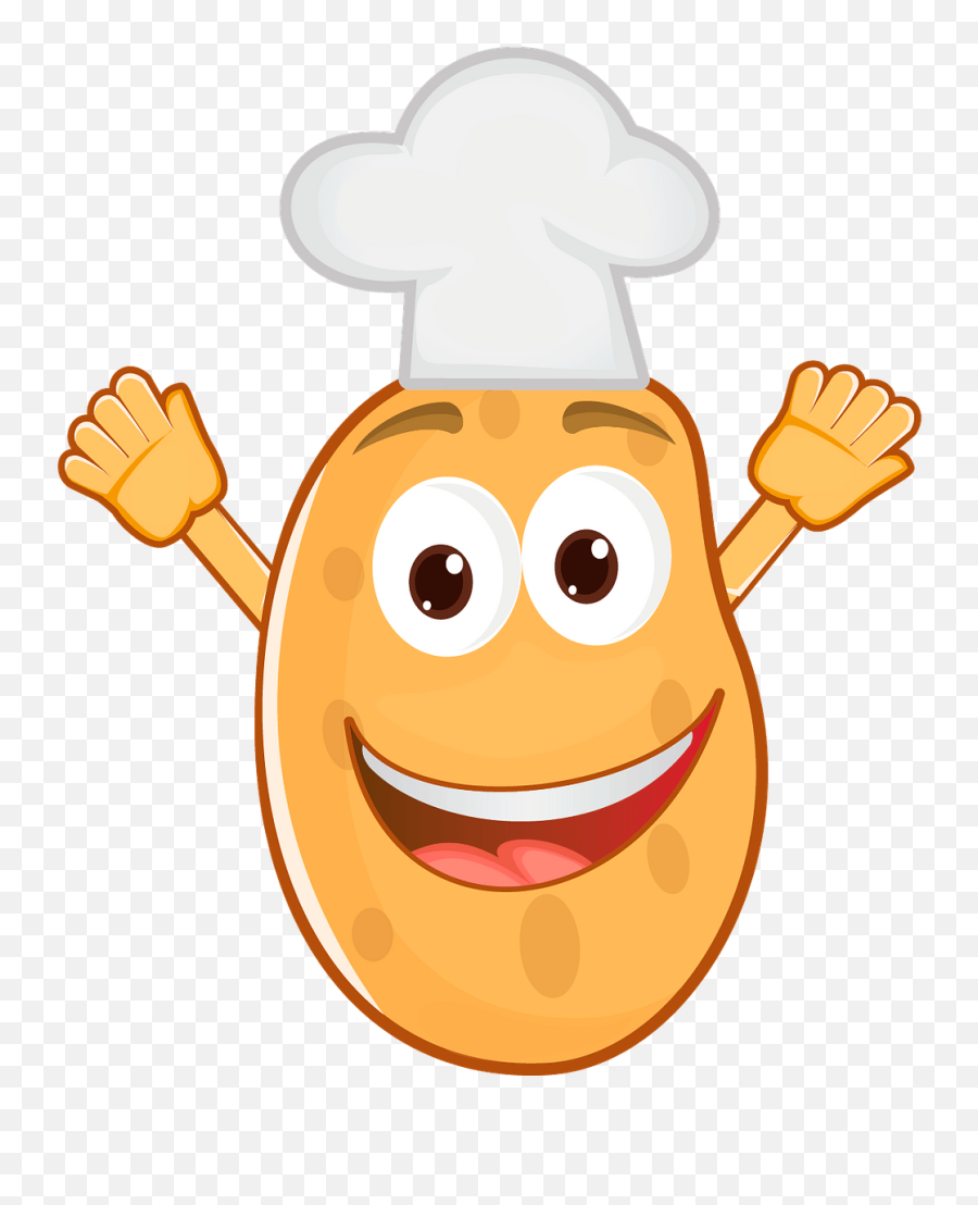 Potato Chef Clipart Free Download Transparent Png Creazilla Emoji,Chef Transparent Background