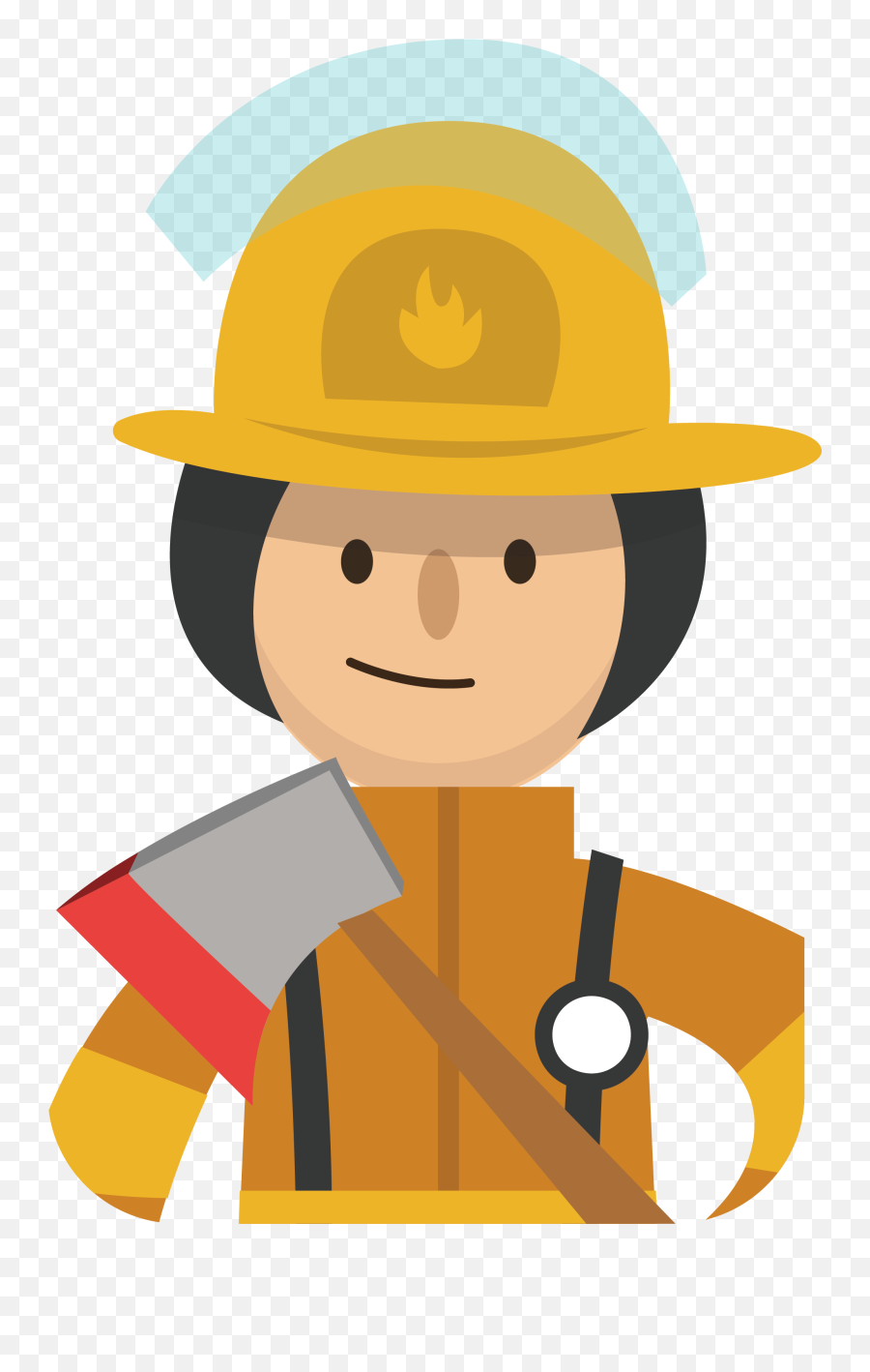 Firefighter Clip Art - Bombero Vector Png 2051x3142 Png Emoji,Firefighter Logo Vector