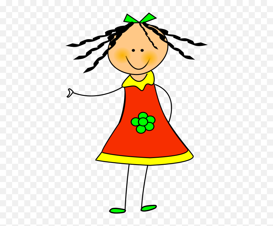 Free Little Girl Clipart Download Free - Clker Doll Emoji,Little Girl Clipart