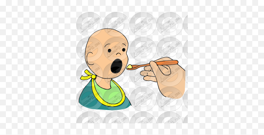 Feed Picture For Classroom Therapy Use - Great Feed Clipart Emoji,Boy Eating Clipart