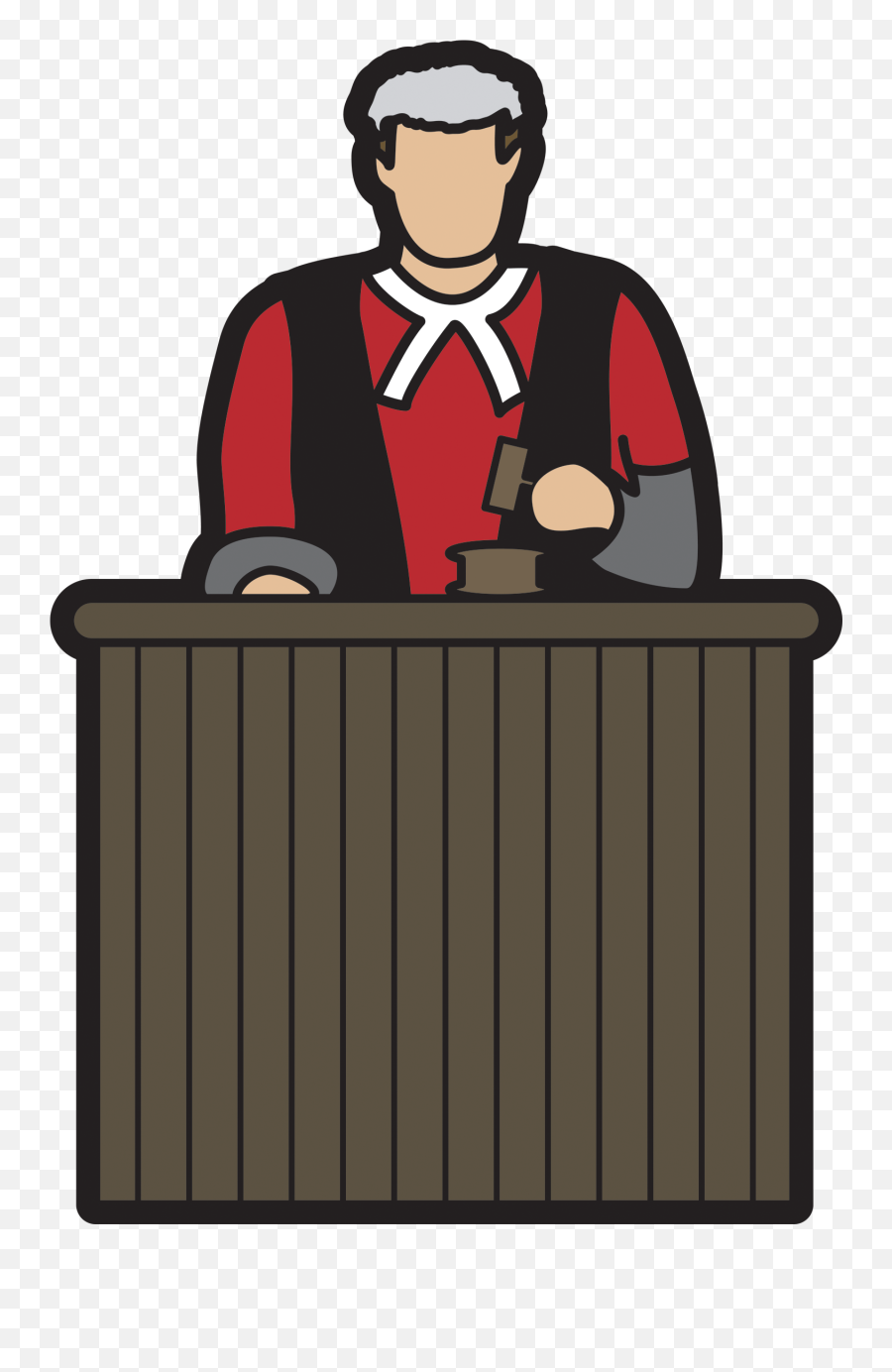 Transparent Court Judge Clipart - Court Cartoon Png Emoji,Judge Clipart
