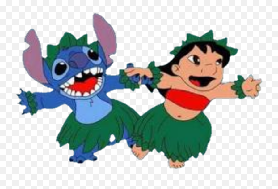 Hawaiian Lilo And Stitch Clipart - Dancing Lilo And Stitch Clipart Emoji,Stitch Clipart