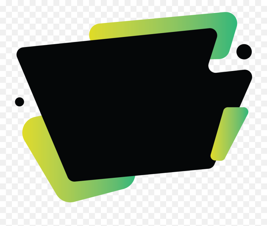 Download Black Banner With Yellow Green - Horizontal Emoji,Abstract Png