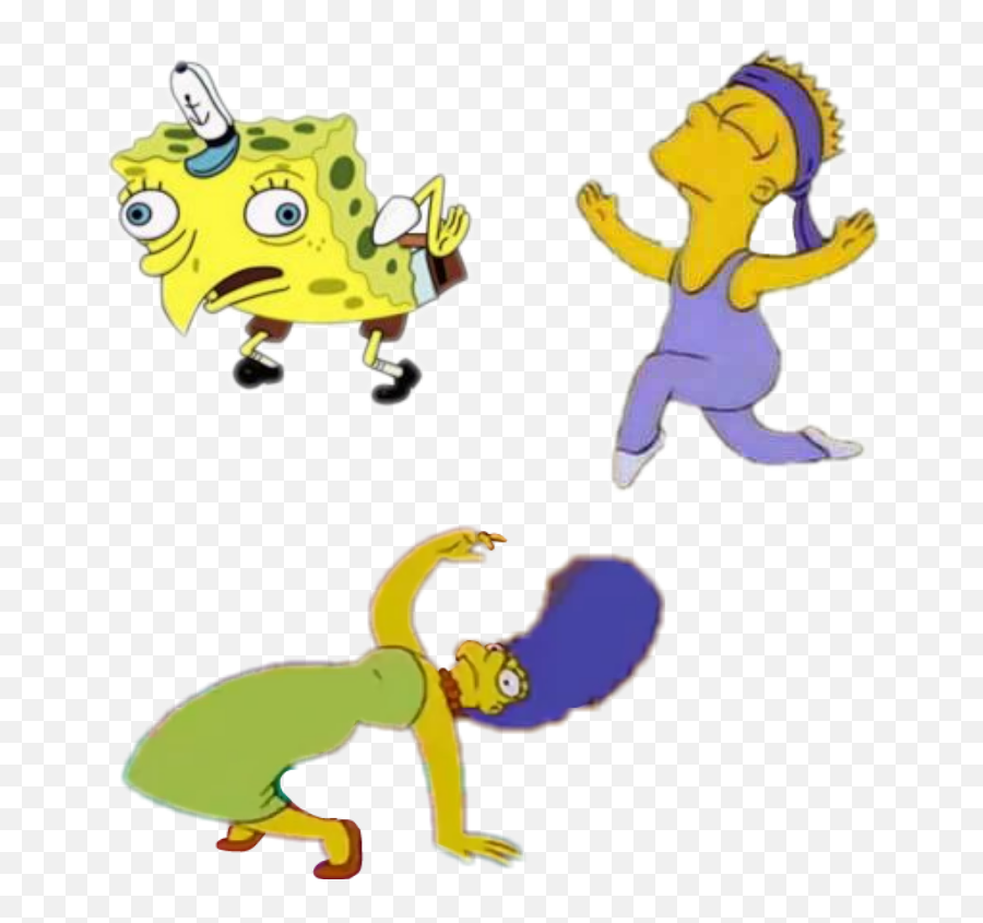 Hd Full Momos Memes Png Bart Marge - Funny Spongebob Drawings Emoji,Memes Png