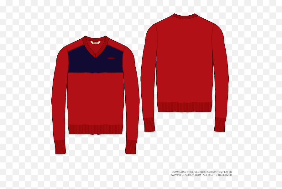 Sweatshirt Clipart Striped Sweater - Sweater Mens Vector Template Emoji,Sweater Clipart