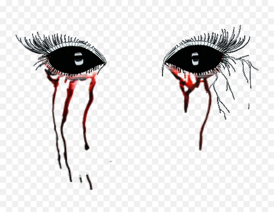 Blood Demon Blackeyes Scaryeyes Halloween - Black Demon Transparent Demon Eyes Emoji,Eyes Png