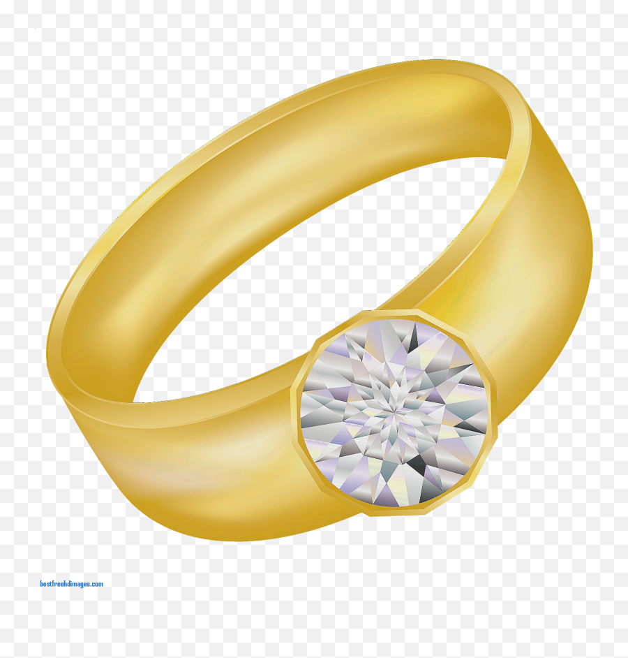 Library Of Wedding Rings Heart Image Library Download Png - Golden Ring Clipart With Diamond Emoji,Engagement Ring Clipart