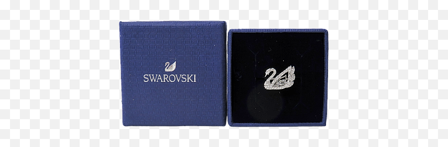 New Swarovski Dancing Swan Ring White Rhodium Plated Sz 6 Clear Crystal 5534842 - Lacoste Emoji,Swarowsky Logo