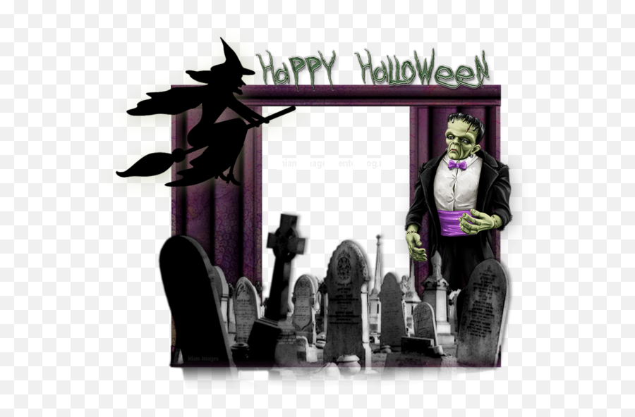 Cadre Png Gothique Halloween - Gothic Frame Skull Joker Emoji,Gothic Frame Png