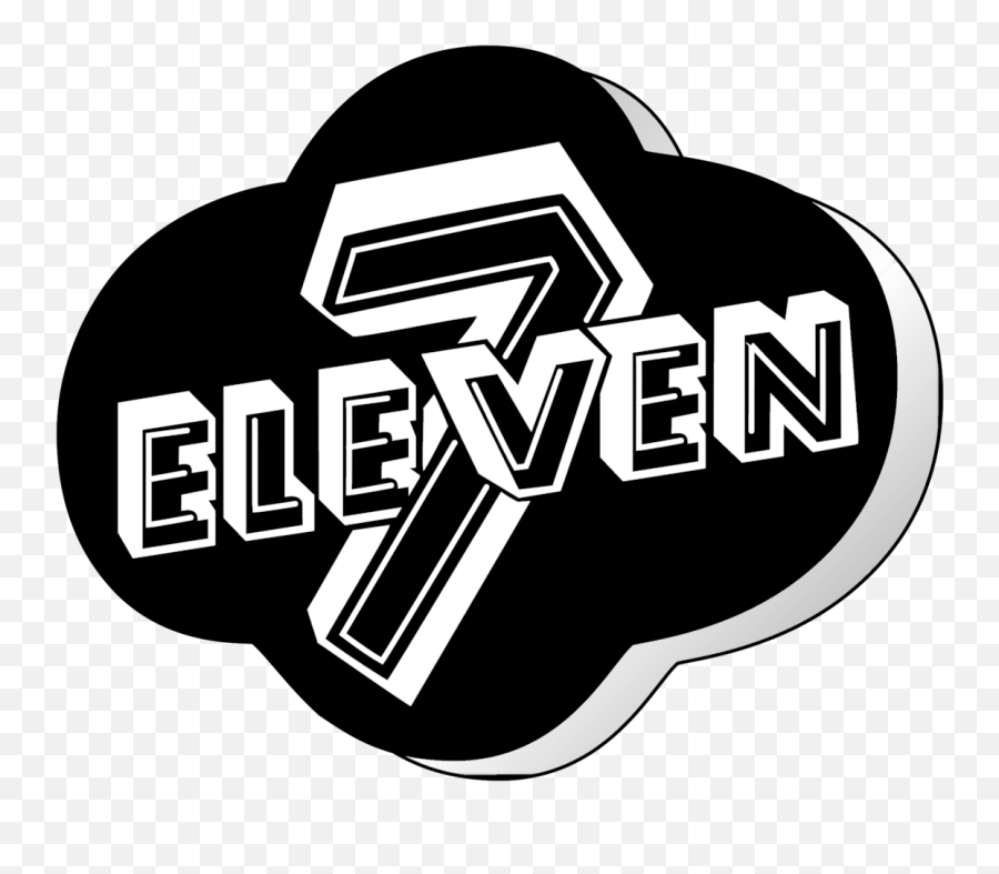 7 Eleven Logo Black And White - Language Emoji,7 Eleven Logo