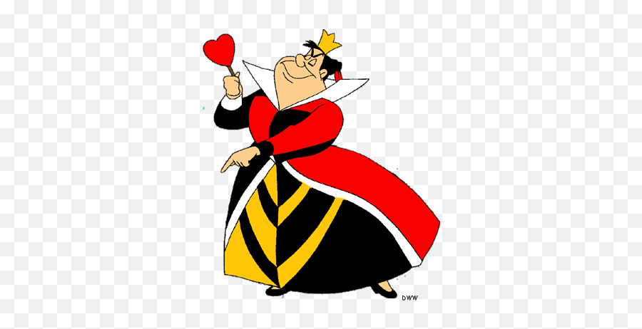 Red Queen Alice In Wonderland Clipart - Clipart Queen Of Hearts Disney Emoji,Queen Clipart