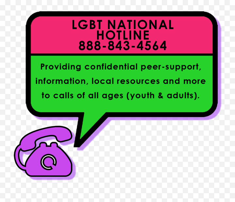Glbt National Help Center - Lgbt Hotline Emoji,Gays Logo