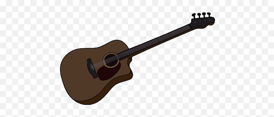 Download Free Png Image - Marcelineu0027s Brown Acoustic Bass Acoustic Bass Guitar Png Emoji,Acoustic Guitar Png