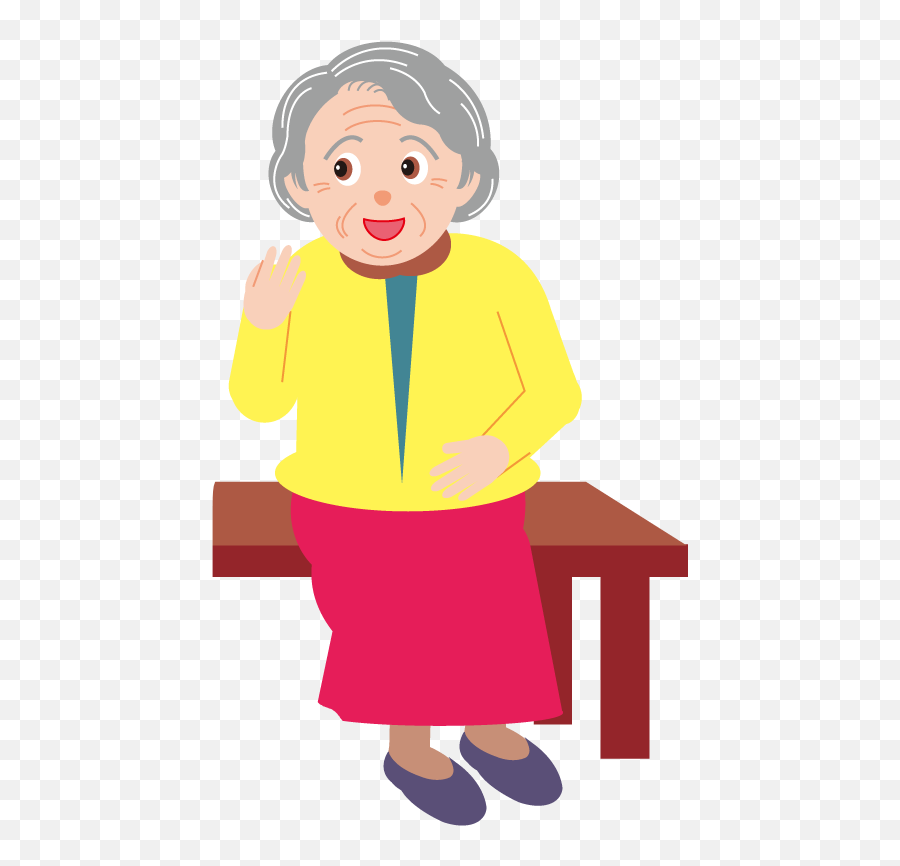 Child Clip Art Elderly Woman Image - Transparent Background Old Woman Clipart Emoji,Painting Clipart