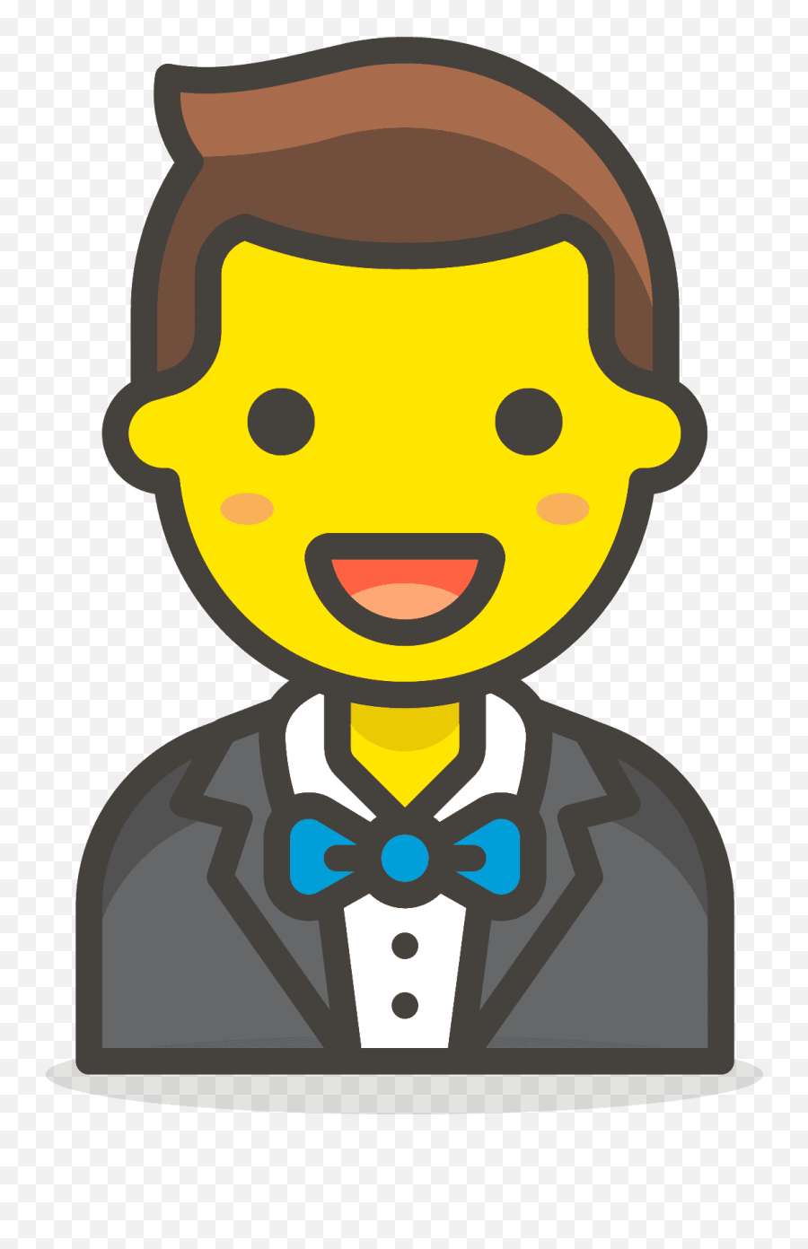 Man In Tuxedo Emoji Clipart Free Download Transparent Png,Tuxedo Clipart