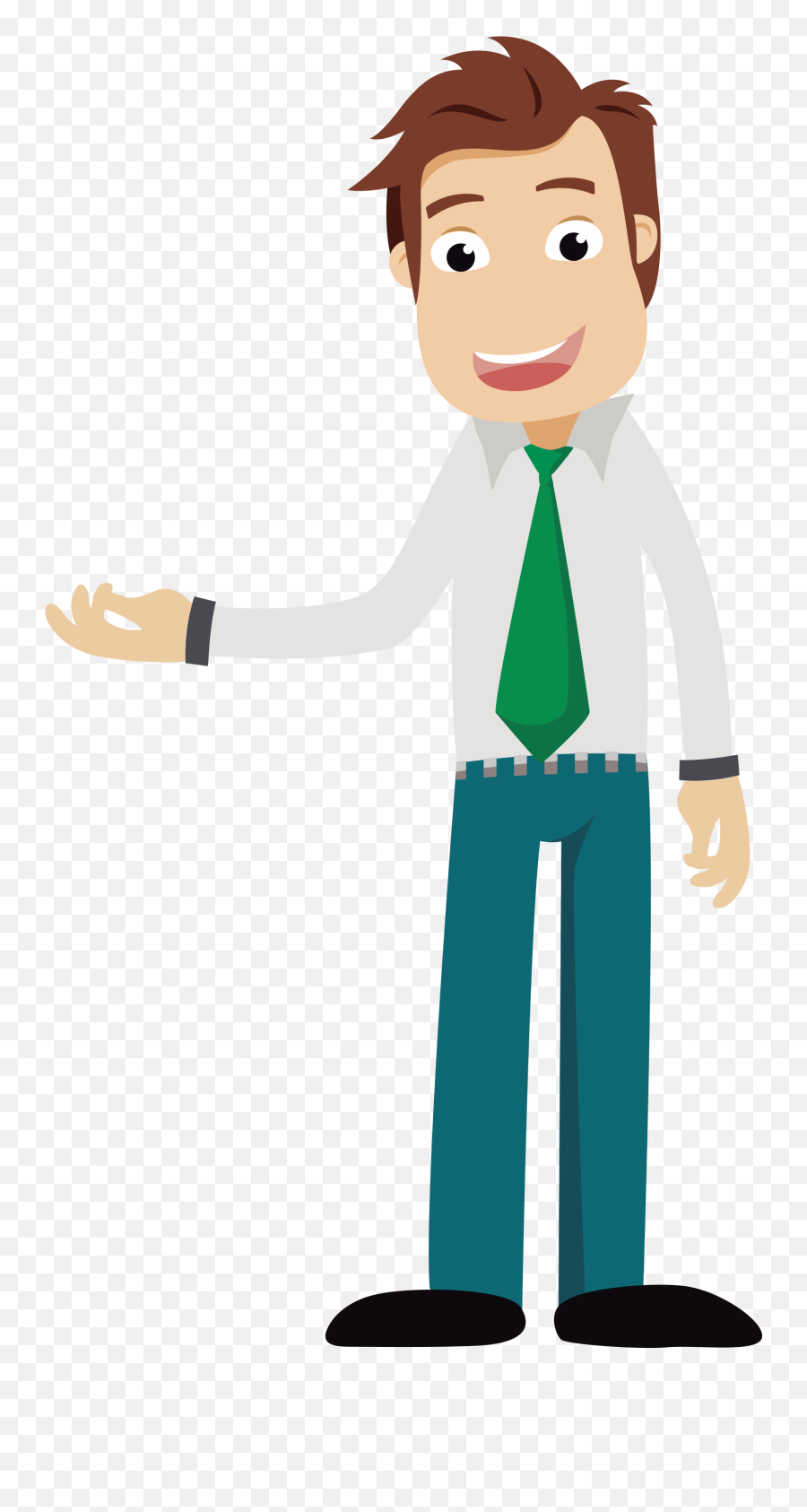 Cartoon Businessperson Clip Art - Businessman Cartoon Emoji,Business Man Clipart