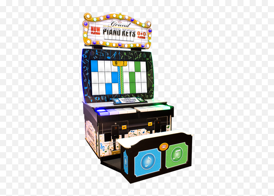 Grand Piano Keys - Piano Keys Arcade Game Full Size Png Emoji,Dave And Busters Logo Png