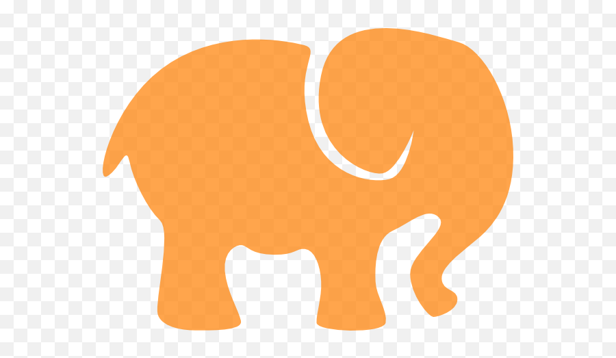 Orange White Elephant Clip Art At Clkercom - Vector Clip Emoji,White Elephant Clipart