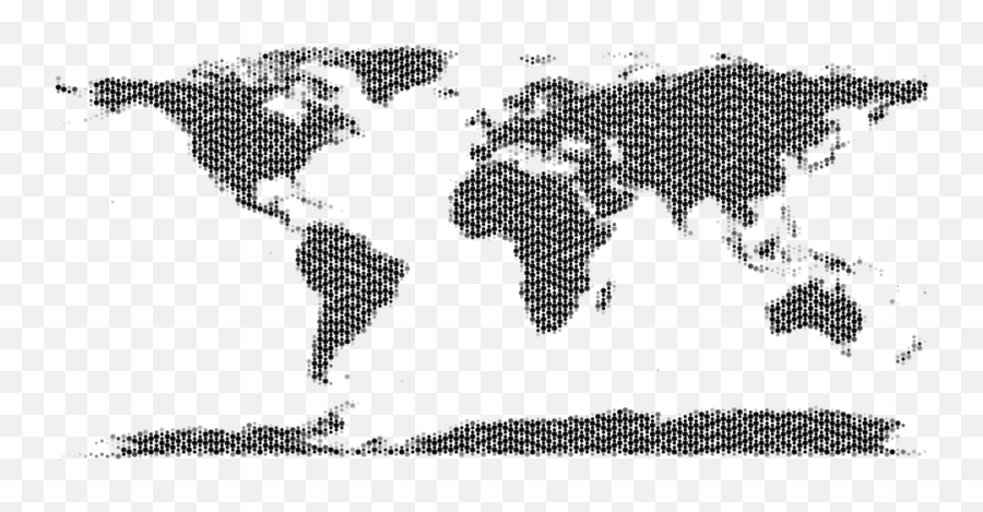 Artmonochrome Photographycarnivoran Png Clipart - Royalty Emoji,World Map Clipart Black And White