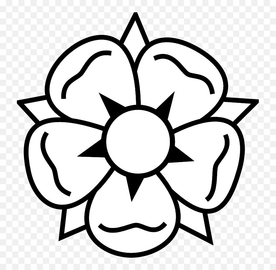 Flower Tattoo Clip Art - Black And White Cartoon Flower Emoji,Tattoo Clipart