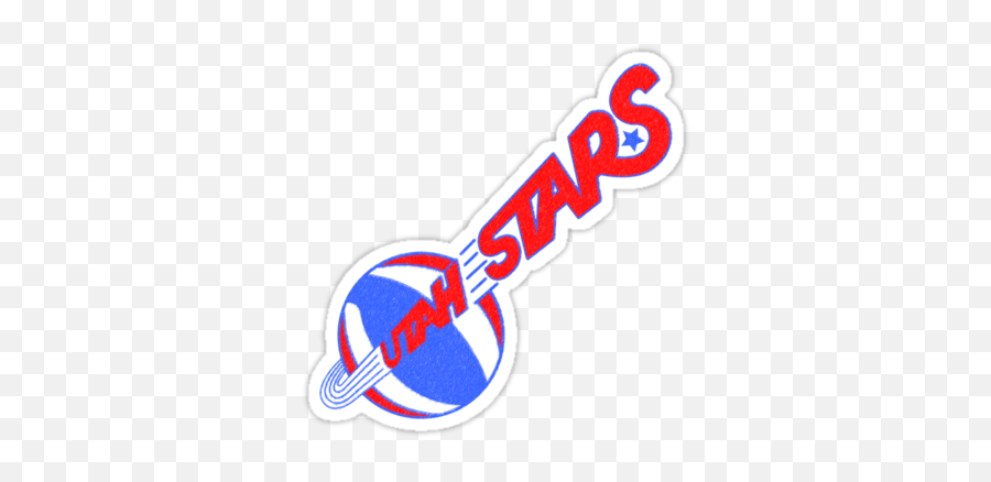 Utah Stars Vintage Sticker - Utah Stars Emoji,Utah Logo