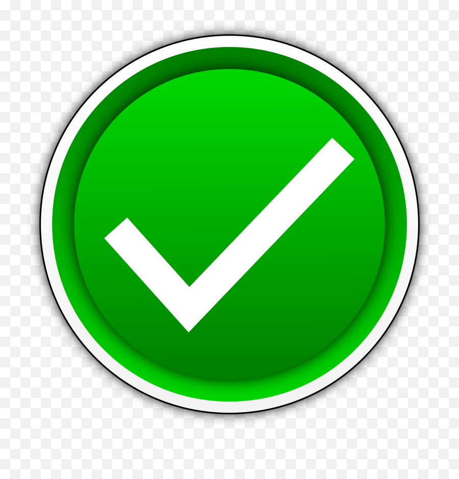 Green Yes Check Mark Png Transparent - Powerpoint Checkmark Emoji,Check Mark Png
