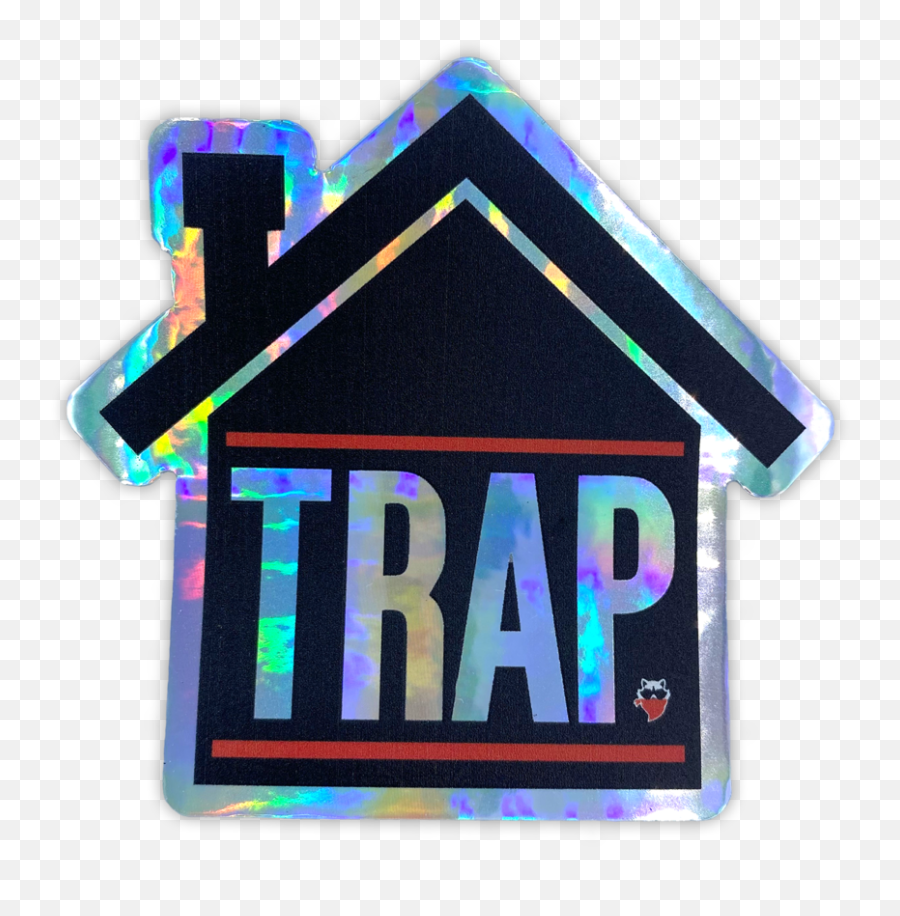 Trap House Holographic Sticker - Trap House Sticker Emoji,Trap House Png