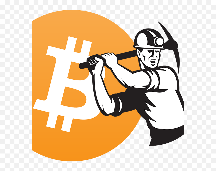 Bitcoin Mining Logo Clipart - Miner Illustration Emoji,Mining Logo