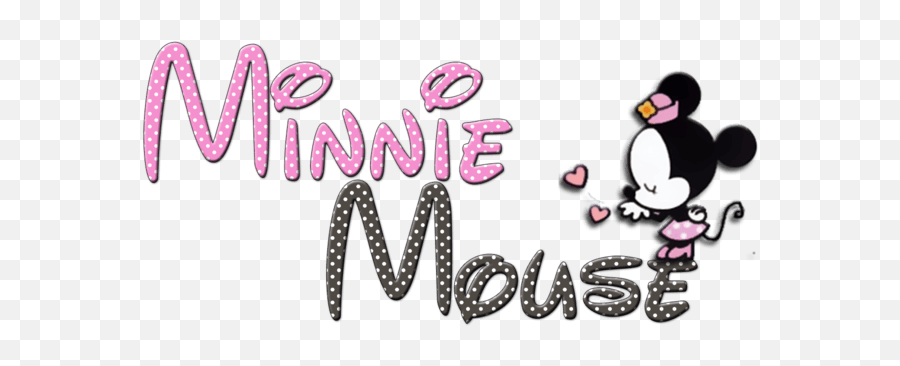 Download Minnie Mouse Png - Minnie Mouse En Letras Full Dot Emoji,Minnie Mouse Png