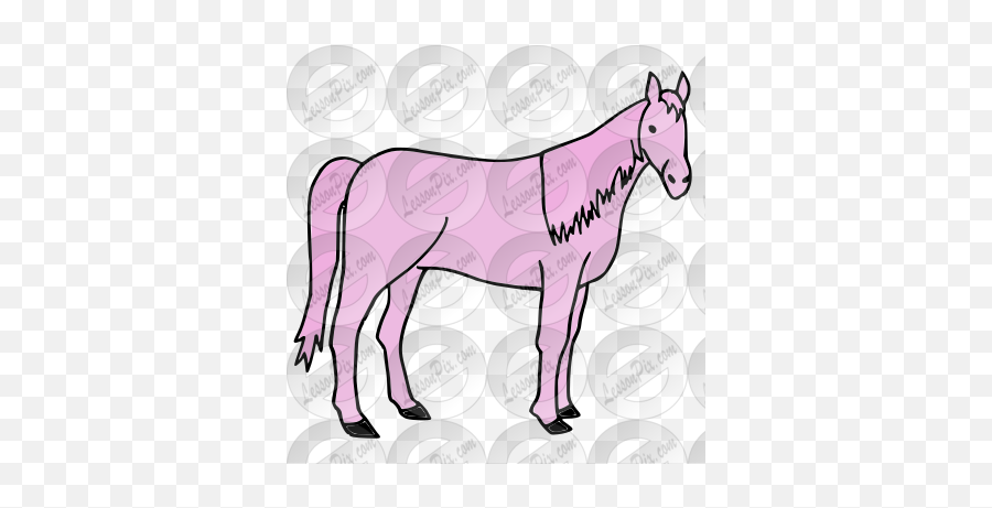 Pink Horse Picture For Classroom - Animal Figure Emoji,Horse Clipart