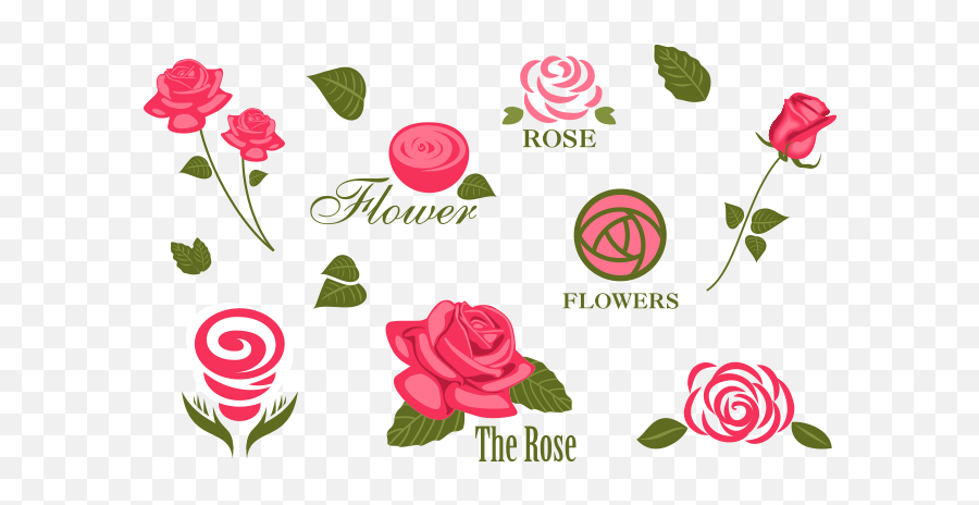 Download Hd Flowers Vectors Clipart - Clipart Rose Vector Emoji,Flowers Vector Png