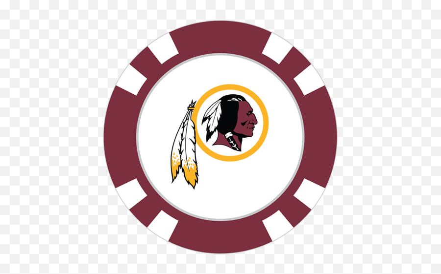 Teamgolf Poker Chip Ball Marker - Fathead Nfl Logo Wall Emoji,Washington Redskins Logo Png