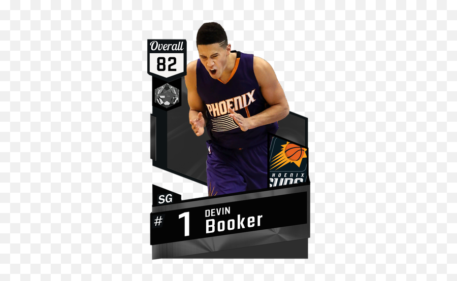 Devin Booker Onyx Card - Phoenix Suns Team Logo Nba Vlade Divac Nba 2k Emoji,Phoenix Suns Logo
