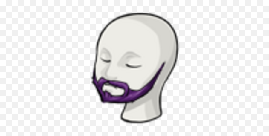 Purple Full Beard Tattered Weave Wikia Fandom Emoji,White Beard Png