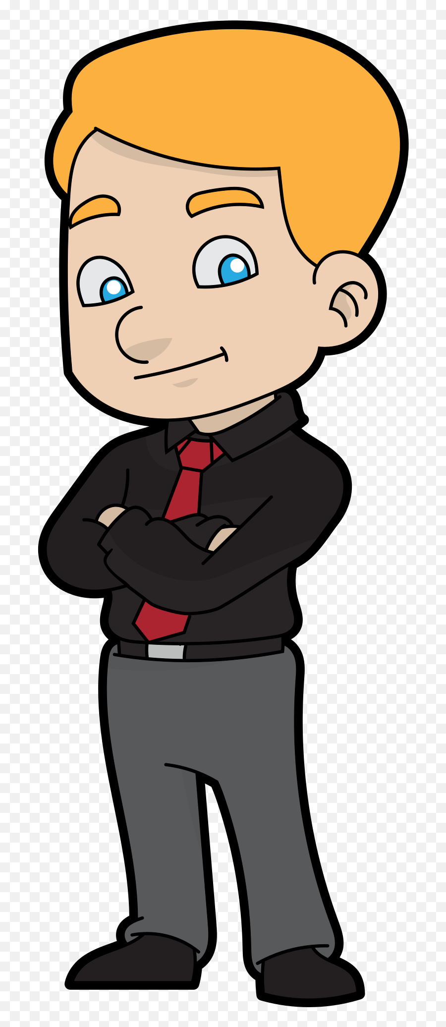 Filenice And Friendly Cartoon Businessmansvg - Wikimedia Emoji,Business Man Clipart