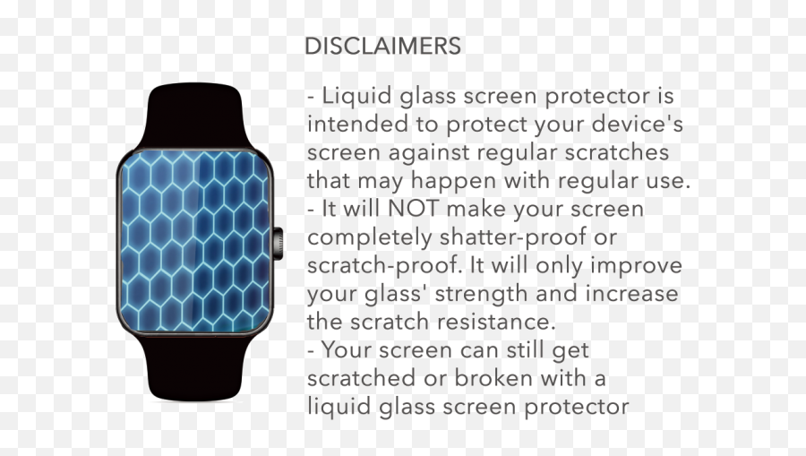 Liquid Glass Screen Protector For Apple Watch All Series Emoji,Glass Shatter Png
