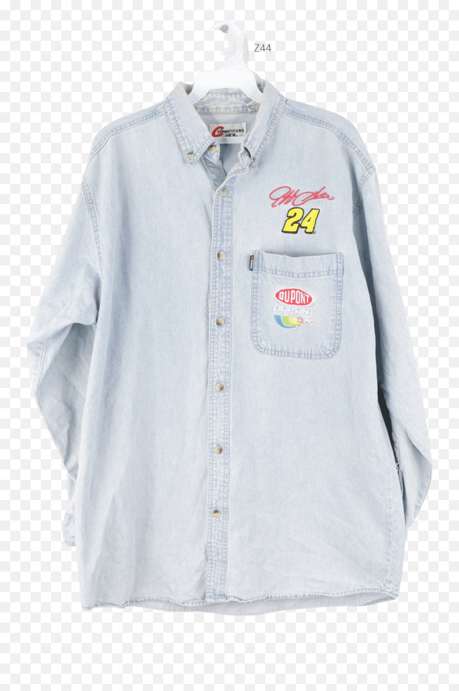 Vintage 90u0027s Menu0027s Jeff Gordon Nascar Denim Shirt - Free Emoji,Jeff Gordon 24 Logo